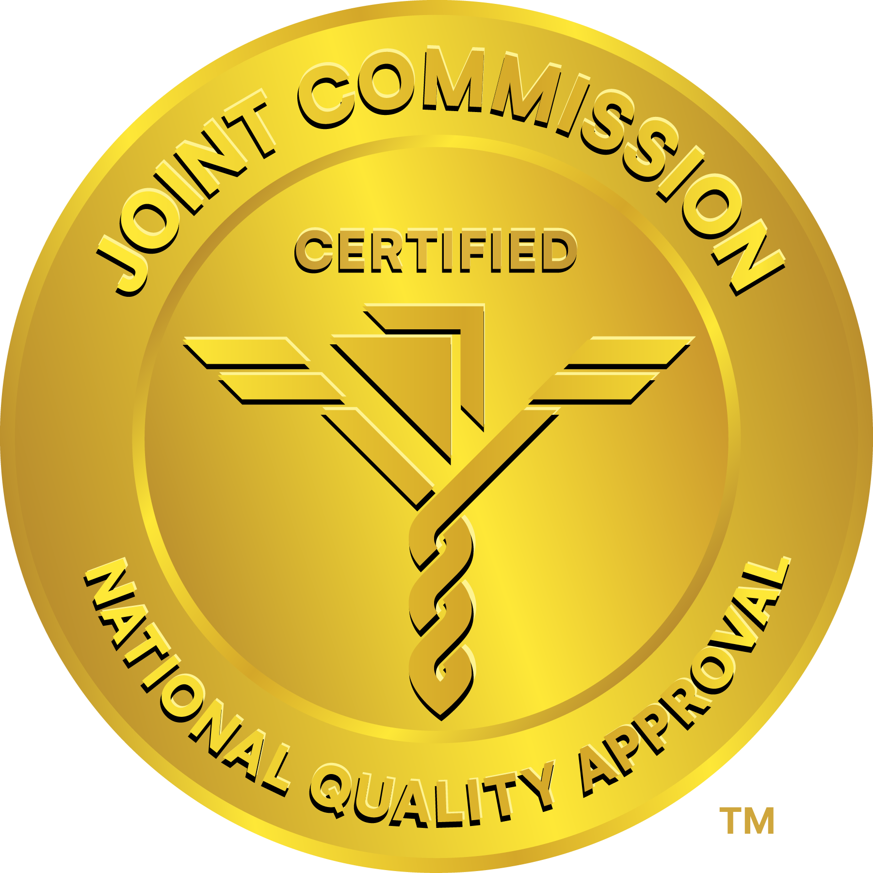 Joint Commission Gold Seal of Approval logo, recognizing accredited behavioral health care standards and quality of care
